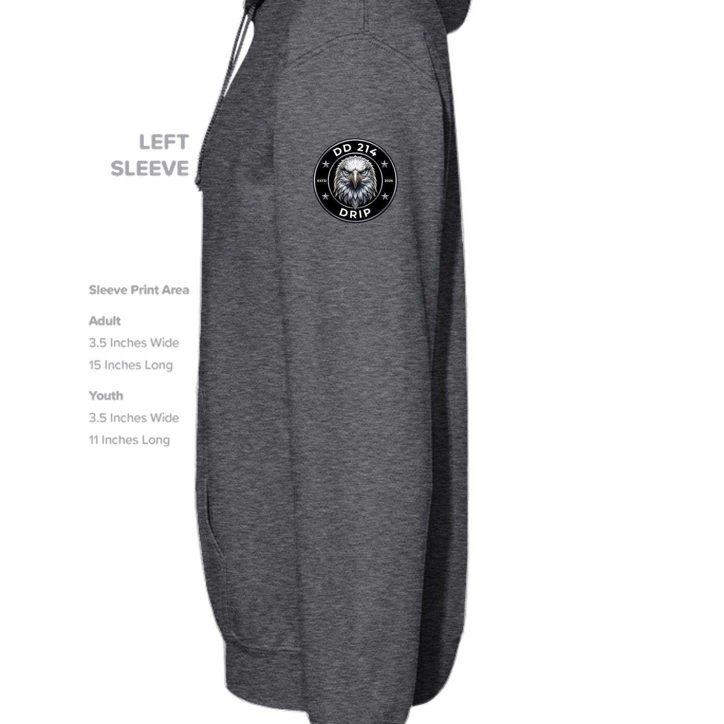 DARK HEATHER - G185 - SLEEVE_LEFT
