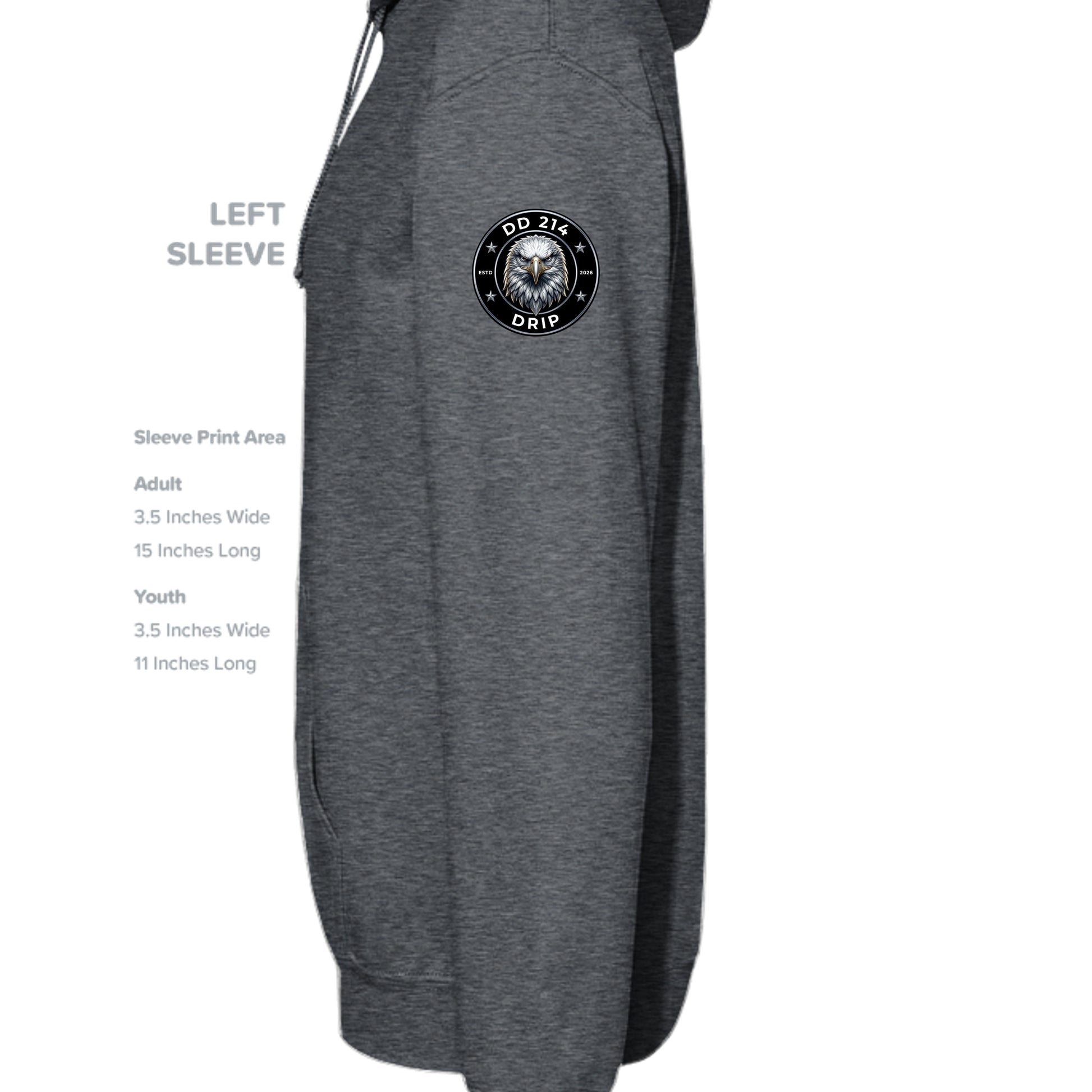 DARK HEATHER - G185 - SLEEVE_LEFT