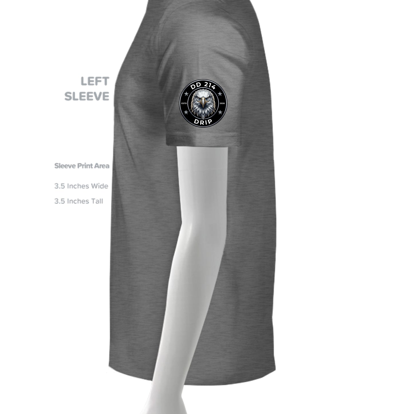 GRAPHITE HEATHER - G500 - SLEEVE_LEFT